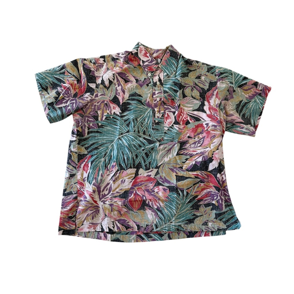 VINTAGE HILO HATTIE ALOHA SHIRT SIZE: LARGE
